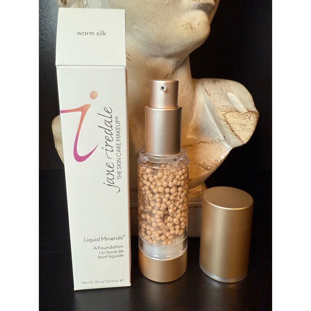 Jane Iredale Liquid Minerals Foundation Warm Silk 30ml 1.01 fl oz New in Box